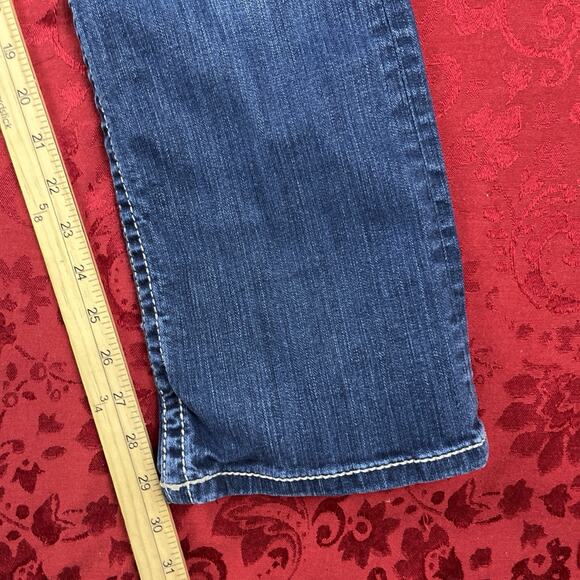 Buckle BKE Payton Jeans Womens 27RX29.5" Denim Whiskers Low Rise Thick Stitch - Picture 12 of 14